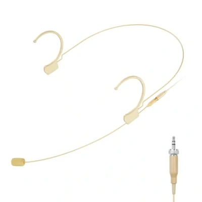 Image of KIMAFUN Professional Over Ear Hanging Condenser Headset Microphone, Compatible with Sennheiser Wireless Bodypack Transmitters, Ideal for Performances, Theaters, Lectures, and Speeches,HC 810