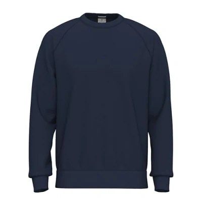 Image of SoftSpun mens designer jumper crew clothing jumpers for men uk fleece sweatshirt work without hood Navy Blazer