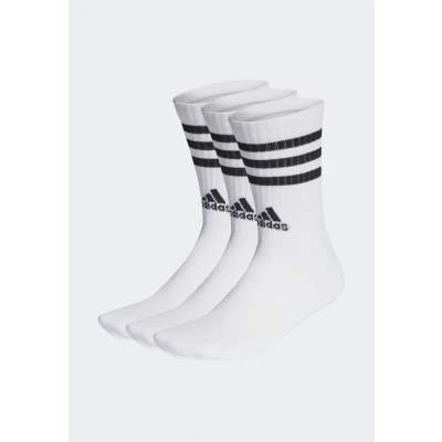 Image of adidas Performance CREW Unisex 3 PACK Socks White black, Size: Large, black