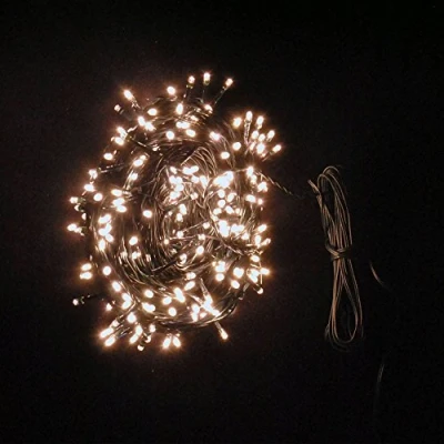 Image of JnDee Safe Voltage 1000 Bright LEDs 100M Warm White Christmas Fairy Lights, 8 Operation Modes, Memory/Timer