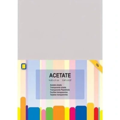 Image of JEJE Acetate Sheets, Transparent, A5