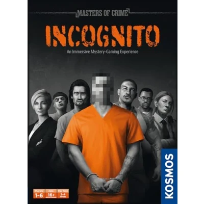 Image of Thames &amp; Kosmos Masters Of Crime: Incognito Immersive Crime Solving Card Game, Cooperative Game For Adults and Teens, Board Night, 1 to 6 Players, Age 16+