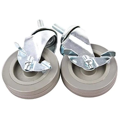 Image of Castors for Vogue St/St Trolleys F993 F998 CC365 with brakes (Pack 2)