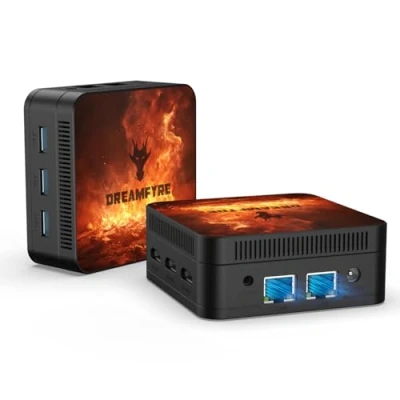 Image of DREAMFYRE Mini PC Alder Lake N95 (up to 3.4GHz) 4 Cores Threads Computer 8GB DDR5 256GB SSD Desktop Support For Three Monitors/USB 3.0/ WiFf 5/Gigabit Ethernet Port/Bluetooth 5.0