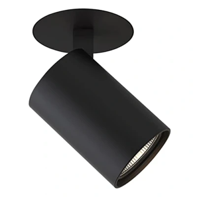 Image of Ascoli Flush Fire Rated Spotlight Matt Black, GU10