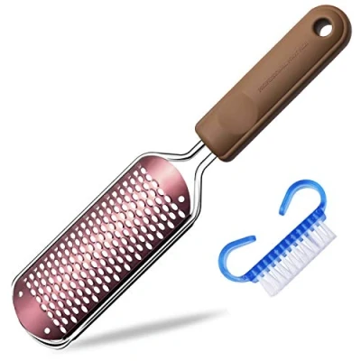 Image of Pedicure Foot File Callus Remover Large Rasp Colossal Scrubber Professional Stainless Steel for Wet and Dry Feet