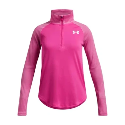 Image of Under Armour Girl&#039;s UA Tech Graphic 1/2 Zip Shirt