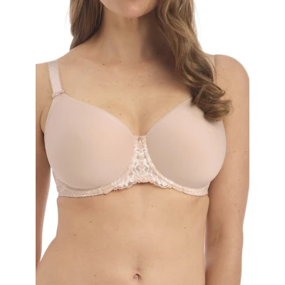 Image of Fantasie Women&#039;s Aubree Underwire Rebecca Spacer Molded T Shirt Bra, Opaque, Natural Beige, 34FF