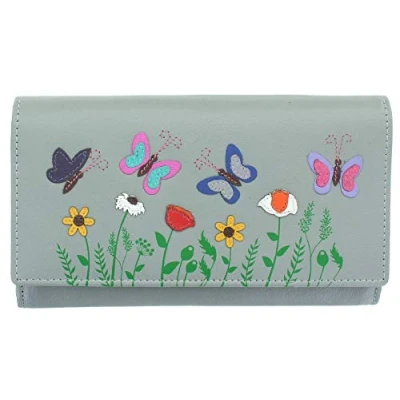 Image of Mala Leather Sophia Collection Purse RFID 3513_42 Grey