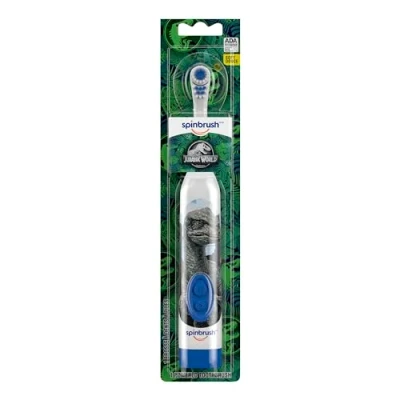 Image of Arm &amp; Hammer, Kid&#039;s Spinbrush, Jurassic World, Soft, 1 Battery Powered Toothbrush