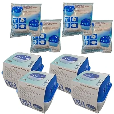 Image of BURI 4X Dehumidifier Granules Box With 400g Refill Bags Room Moisture Absorber Auffangen Bowl Moisturizing Stopper Air Dryer Reusable Refillable