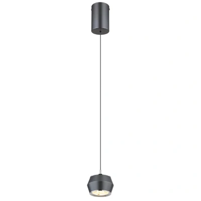 Image of Marthy Slim Pendant Ceiling Light Grey Matt LED 3000K