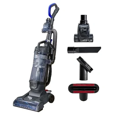 Image of Russell Hobbs RHUV7001 Hypermax Upright Vacuum Grey &amp; Blue