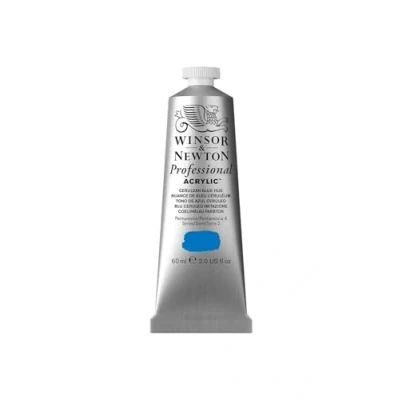 Image of Winsor &amp; Newton 60 ml Professional Acrylic Colour Cerulean Blue Hue
