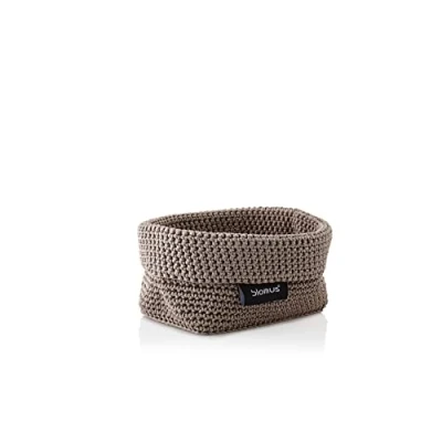 Image of Blomus Crochet Basket, Synthetic fibre, Taupe, M