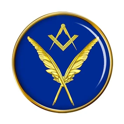Image of Masonic Lodge Secretary Pin Badge
