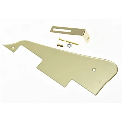 Image of KAISH Gold Mirror LP Guitar Pickguard with Bracket for Epiphone Les Paul
