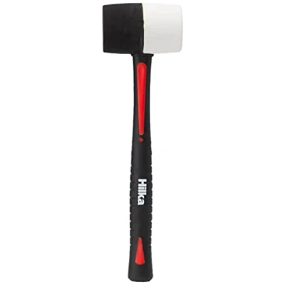 Image of Hilka 62303016 16 oz Double Faced Rubber Mallet, White,black