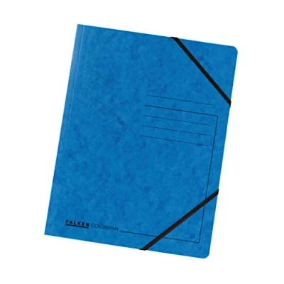Image of Falken Colorspan premium folder with elasticated corners blue