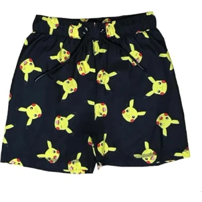Image of Pokemon Boys Pikachu Swim Shorts, Black, Age 9 10 Years