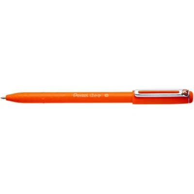 Image of Pentel iZee BX460 F Ballpoint Pen with Metal Clip and Cap Width 1 mm Orange