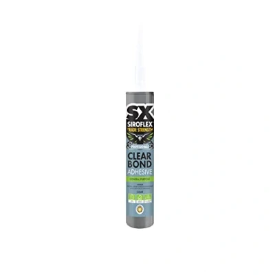 Image of SX Trade Strength Clearbond Adhesive Universal Hybrid Technology Interior Water Resistant 290ml