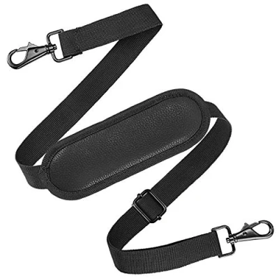 Image of Laptop Shoulder Strap, Adjustable Thick Bag Strap with Soft Pad and Swivel Hooks for Briefcase Notebook by YOUSHARES (Black)