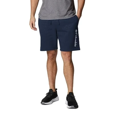 Image of Columbia Men&#039;s Trek Short, Charcoal Heather, Black Vertical Logo, S