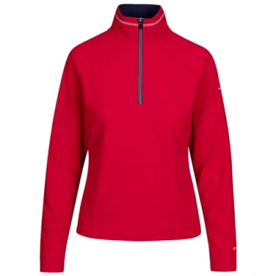 Image of Trespass Womens Fleece Jacket With 1/2 Zip Skylar Ladies Sweater Long Sleeve, Warm Microfleece Airtrap Outerwear, For Autumn Winter, Travelling, Outdoors