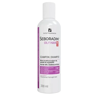 Image of SEBORADIN OILY Hair Shampoo for Greasy 200 ml Vitamins and Natural Extracts Thickening Growth Natur Technology Scalp Treatment