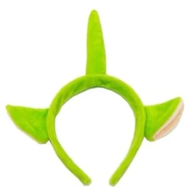 Image of jokeshop Teletubbie Headband with Ears Teletubbies Tulle Adult Fancy Dress 90&#039;s Cartoon Character TV Program Book Day (Green Dipsy)