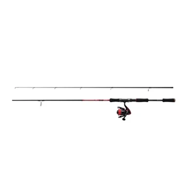 Image of Abu Garcia Fast Attack Spinning Combo, Fishing Rod and Reel Combos, Predator Fishing,Pike/Perch/Zander, Unisex, Black/Red, 2.4m 10 40g