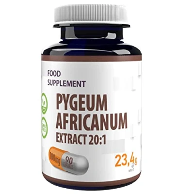 Image of Pygeum Africanum 20000mg Equivalent (100mg of 20:1 Extract) 90 Vegan Capsules, 13% phytosterols, 3rd Party Lab Tested, High Strength, Gluten and GMO Free