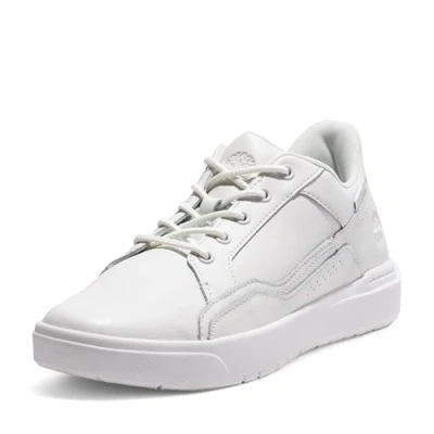 Image of Timberland Men&#039;s Allston Low Sneaker, White Full Grain, 7 UK