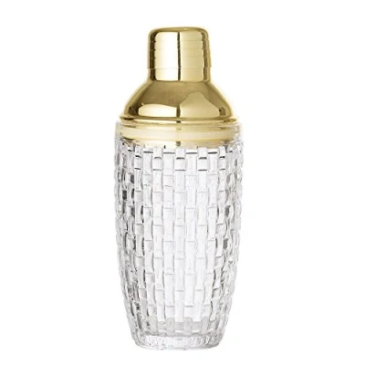 Image of Bloomingville Cocktail Shaker, Clear Gold, Glass
