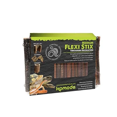 Image of Komodo Flexi Stix, Medium, Terrarium or Vivarium Décor, Suitable for reptiles, amphibians and invertebrates