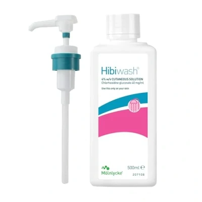 Image of Hibiwash 500ml with Pump Kit Powerful Antifungal &amp; Antibacterial Body Wash (Also known as Hibiscrub)