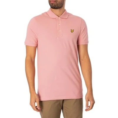 Image of Lyle &amp; Scott Plain Polo shirt, Men&#039;s, Size: Medium, Palm pink