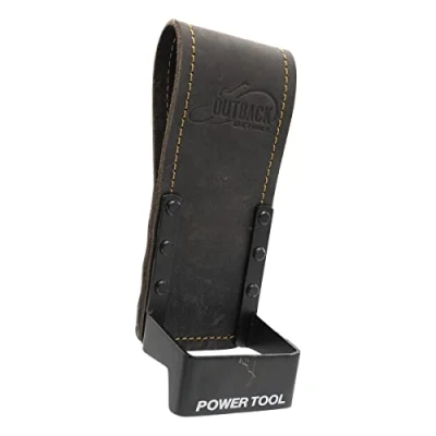 Image of OX TOOLS Pro Oil Tanned Heavy Duty Air Gun Holder with Reinforced Rivets &amp; Stitching Holds Most Guns and Drills ​