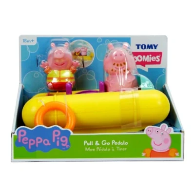Image of Toomies Peppa Pig Pull &amp; Go Bath Pedal