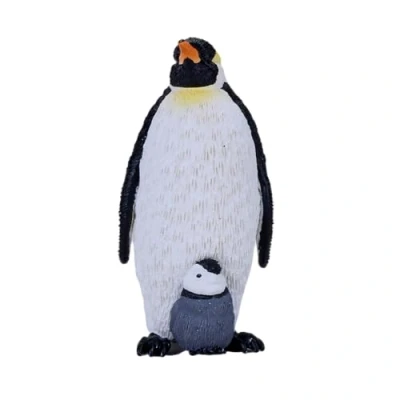 Image of MOJO Emperor Penguin with Chick Hand Painted Toy Figure Sealife Collection True to Life &amp; Highly Detailed Designed in UK