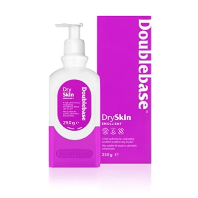 Image of Doublebase Dry Skin Emollient. Clinically Proven Moisturiser for Eczema, Psoriasis and Dermatitis Treatment. Body Cream Relief, 250g Pump Pack