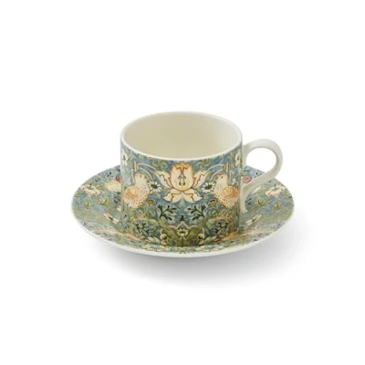 Image of Morris &amp; Co Strawberry Thief Teacup Saucer