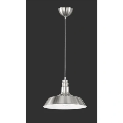 Image of Reality Leuchten Will R30421007 Pendant Light Metal E27 Matte Nickel 36 x 150 cm