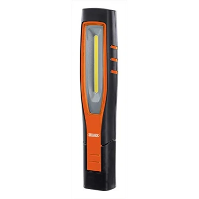 Image of Draper COB/SMD LED Rechargeable Inspection Lamp, 7W, 700 Lumens, Orange