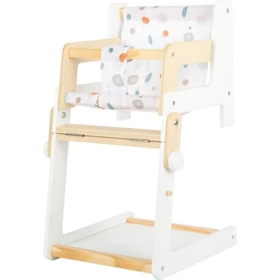 Image of small foot 11814 Doll Little Button, a Multifunctional Combo highchair, for Ages 3+ Years Toys, White, Klein