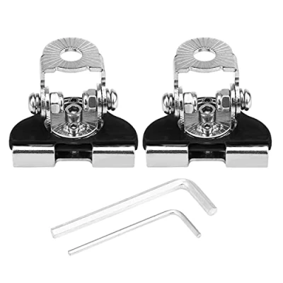 Image of Car Work LED bonnet Mount truck lights fixing Light Bar Mounting Bracket, 2Pcs Universal Stainless Steel Hood Bracket Off Road Lamp Holder