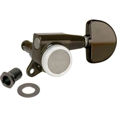 Image of Gotoh® SG381 MG T Guitar Machine Heads 1 Set Locking for Electric 3 Left / Right 1:16 Gear Ratio Finish: Black