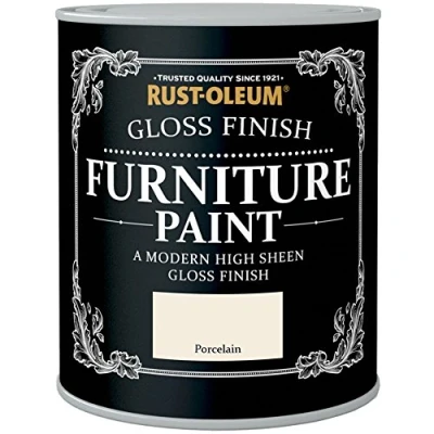 Image of Rust Oleum Gloss Furniture Paint Porcelain 125ml
