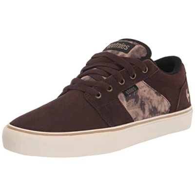 Image of Etnies Men&#039;s Barge LS Skate Shoe, Brown/TAN/Black, 7 UK